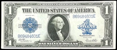 1923 UNITED STATES $1 SILVER CERTIFICATE CIRC NOTE FR. # 238 WOODS & WHITE - Image 1 of 2
