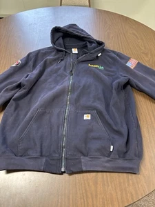Carhartt FR Flame Resistant  Full Zip Hoodie Jacket Men’s 2XL Tall CAT2 2112 - Picture 1 of 21