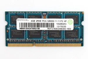 Ramaxel 4GB 2RX8 PC3-12800S-11-11-F3 Laptop Memory RMT3160ED58E9W-1600 Tested - Afbeelding 1 van 3