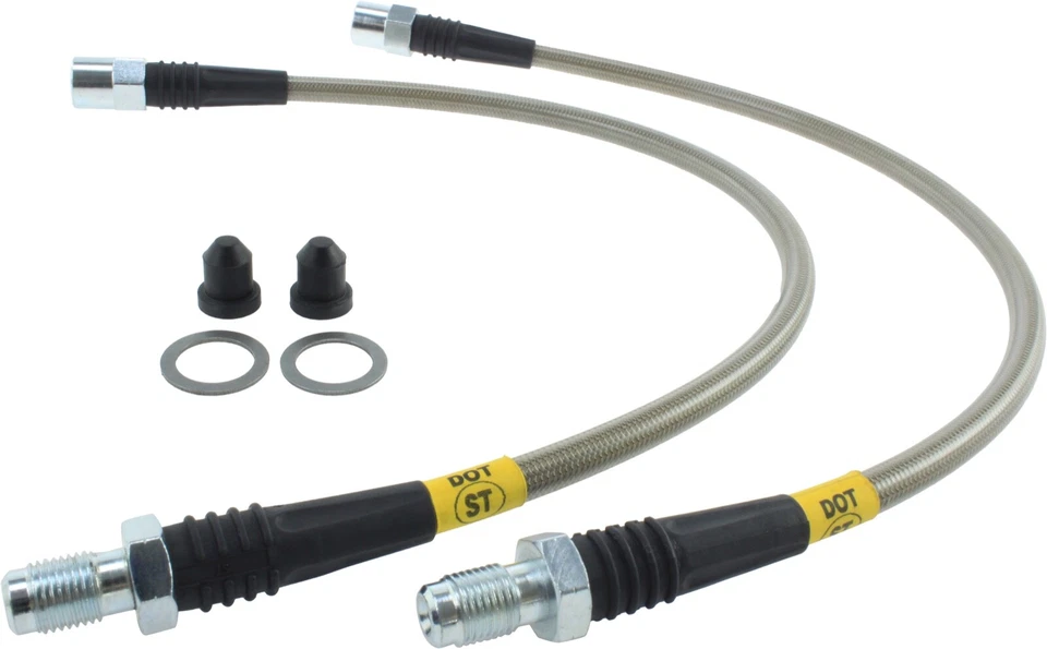 StopTech Stainless Steel Braided Front Brake Lines Fits Mercedes E320/E350/E500 - Image 1 of 4