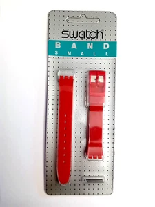 Swatch Cinturino Blisterato Lady Strap Band Vintage 12 mm Donna Rosso - Foto 1 di 2