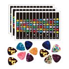 5Pcs Guitar Stickers Guitar Fretboard Stickers Guitar E Stickers With 124408
