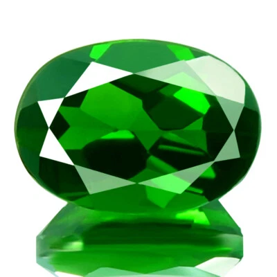  CHROME DIOPSIDE 1.98ct FLAWLESS NATURAL 5A GREEN BEST REAL OVAL GEMSTONE 9x6mm - Image 1 of 4