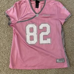 Dallas Cowboys Womens Jersey Pink No 82 Jason Witten Reebok BCA Size XL