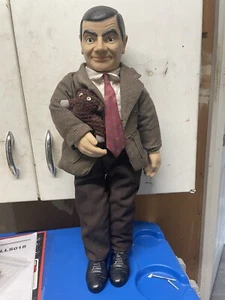Mr. Bean Rowan Atkinson Doll with Teddy. No Tag, Rare Vintage 1997 - Imagen 1 de 4
