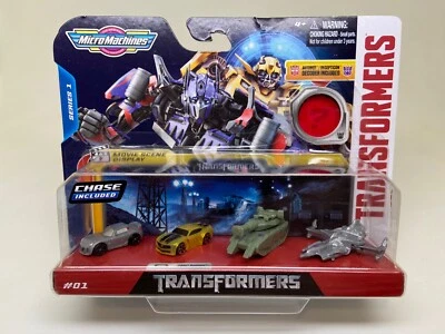 MICROMACHINES-TRANSFORMERS-BUMBLEBEE-CHASE-SERIES 1-SEALED-MOVIE SCENE DISPLAY - Image 1 of 4