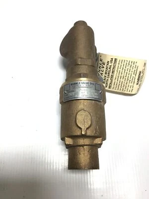 Kunkle 020P-C03-MG0025 Pressure Relief Valve 1/2"NPT Cap 4.7 GPM 25 PSIG Bronze - Image 1 of 4