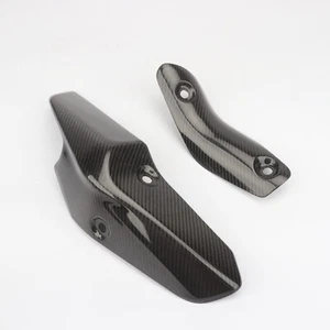 2pcs For 2023+ Kawasaki ZX-4R carbon fiber exhaust cover anti scalding baffle - Picture 1 of 7