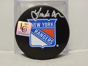 Linda Cohn Firmado New York Rangers Puck LCO Exclusivo Certificado de Autenticidad Espn Sportscenter  - Imagen 1 de 3