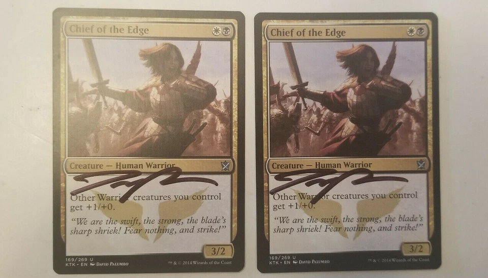 Chief of the Edge Khans of Tarkir Set Signed by Dave Palumbo MTG - Image 1 of 1
