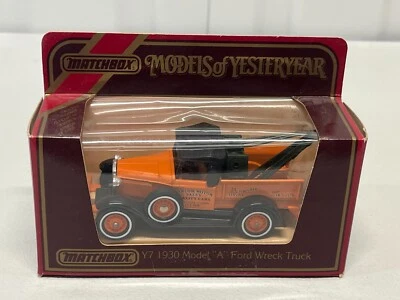 Vintage Matchbox Models of Yesteryear Y-7 1930 Model A Ford Wreck Truck BOXED - Image 1 of 4