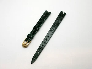 CHOPARD HAPPY DIAMONDS BRAND NEW AUTHENTIC DARK GREEN LEATHER STRAP WITH BUCKLE - Picture 1 of 9