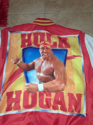Rare Vintage 1990 WWF Hulk Hogan Jacket Fanimation Titan Sports Large Cover