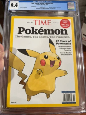 🟡🟤 Time Special Edition Pokemon Pikachu Cover 🟡🟤 CGC 9.4 W@W L@@K! 🟡🟤 - Image 1 of 3