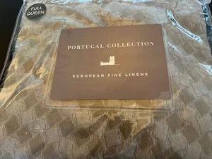Portugal Collection Queen Matelasse Coverlet 2 Standard Sham Cotton Poly Taupe - Picture 1 of 4