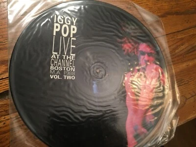 IGGY POP  LP Live At The Channel, Boston MA 1988 Vol. 2 Picture Disc  Limited Ed - Image 1 of 2