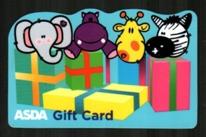 ASDA ( UK ) Animals and Gift Boxes ( 2008 ) Die-Cut Gift Card ( $0 ) - Picture 1 of 2