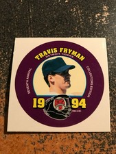 Travis Fryman Tigers 1994 King B HAND CUT SQUARE PROMO POSTER CARD