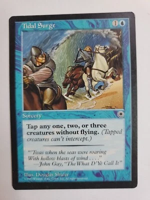 MTG Magic The Gathering Card Tidal Surge Sorcery Blue Portal 1997 - Image 1 of 2