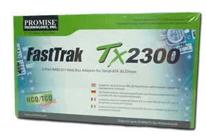 Promise FastTrak TX2300 2-Port SATA 3Gb/s RAID 0/1 JBOD PCI Adapter Controller - Picture 1 of 2