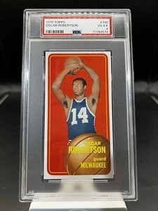 1970-71 TOPPS #100 OSCAR ROBERTSON MILWAUKEE BUCKS SUPERSTAR PSA 4
