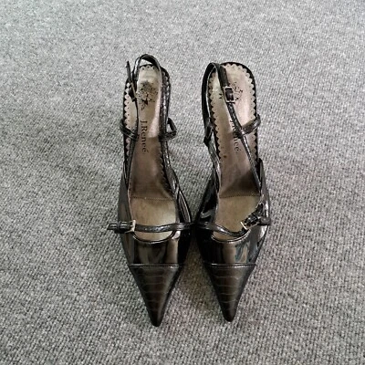 J. Renee Airs Heels Womens Size 9 Black Strappy Pointed Toe READ - Image 1 of 4