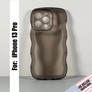 Case for iPhone 13 Pro - Frosted Black | Wavy Edges | Slim Contour Grip - Picture 1 of 12