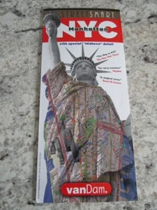 Mapa de la ciudad de Nueva York Street Smart Manhattan NYC fácil de usar laminado edición 2020 - Imagen 1 de 2