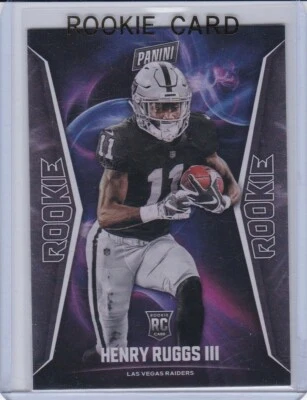 HENRY RUGGS ROOKIE CARD Panini Player of the Day FOIL VERSION RC Vegas Raiders! - Image 1 of 2