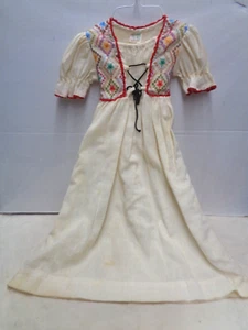 J.C. Penny Peasant Dress HIPPIE Child 4 T size 1971 1969 VINTAGE BOHO 34 - 38 lb - Picture 1 of 5