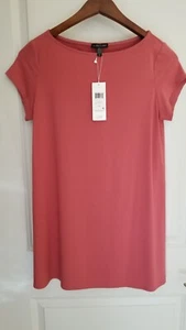 Eileen Fisher Größe Petite SP Top Tunika Bateau-Ausschnitt Long Shell Tank Wassermelone - Bild 1 von 4