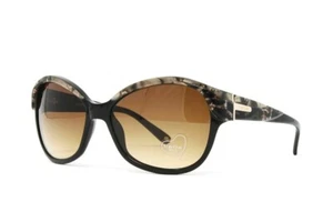 Bebe Damen Sonnenbrille bezaubernd BB7039 001 braun Marmor mit braunen Gläsern mit Farbverlauf - Bild 1 von 6
