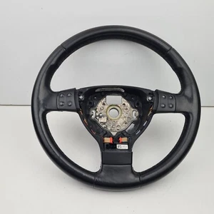 Volkswagen Jetta Leather Steering Wheel 1K 02/06-07/07 Black - Picture 1 of 15