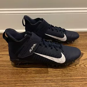 Nike Alpha Menace Pro 2 Mid Navy Blue Football Cleat Men's Size 14 BV3945-404 - Picture 1 of 7