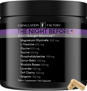Formulation Factory - The Night Before: 10-in-1 Midnight Maximizer (120 Ct) - Picture 1 of 7