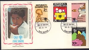 REPUBBLICA DOMINICANA 1979 FDC COPERTINA ANNO BAMBINO - Foto 1 di 1