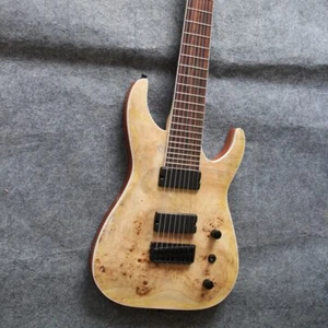 Neu hochwertige 8-saitige E-Gitarre, Pappel Burl Top fünf Stück Ahornhals - Bild 1 von 11