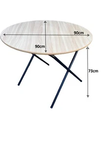 Folding Meeting  site office Meeting Desk Round Table Adult - Picture 1 of 3