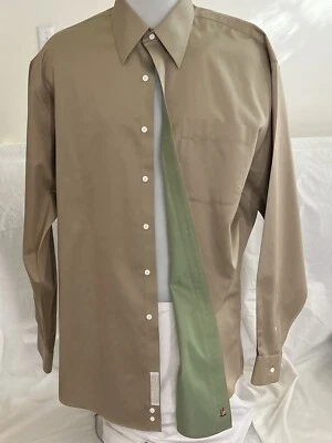 Nordstrom Mens Dress Shirt 16-35 Light Brown /Chameleon￼ Wrinkle Free Smart Care - Image 1 of 4