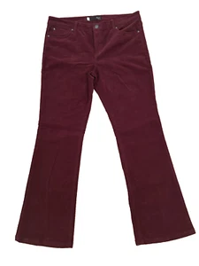 Kut from the Kloth Velvet Jeans Baby Boot Cut Burgundy Red Karen Womens 14 NWOT - Picture 1 of 6