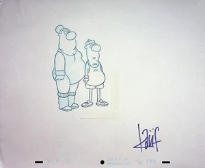 BOB & MARGARET Producción FIRMADO TODD KAUFFMAN Modelo de Personaje Diseño Lápiz #BM - Imagen 1 de 2