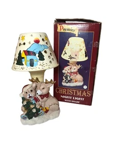 Premier Luce Notturna Natalizia con Paralume Natale Portacandele Vintage - Foto 1 di 19