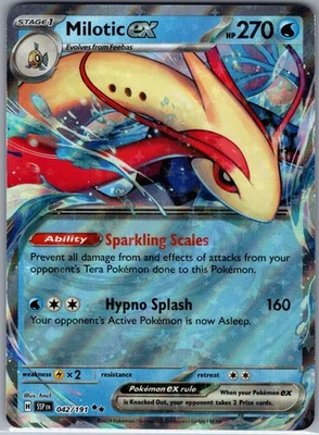Milotic ex 042/191 SV08: Surging Sparks - Pokemon Card - NM - Image 1 of 2