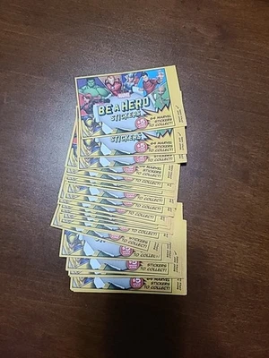 30 UNOPENED PACKS OF MARVEL BE A HERO STICKERS FROM LOBLAWS (120 STICKERS TOTAL) - Image 1 of 3
