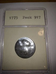 PARTO GEORGE III 1775 - PECK 917 - Imagen 1 de 3