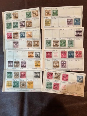 129 Diff Old Type Buro Precancel Stamps - Image 1 of 3