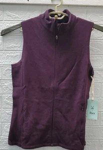 New IBEX FW24 Full Zip Shak Vest Blacberry Melange Size Large - Picture 1 of 7