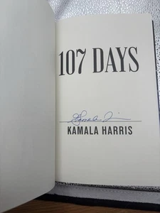 Kamala Harris Signed Book 107 Days In Hand Ready To Ship - Bild 1 von 2