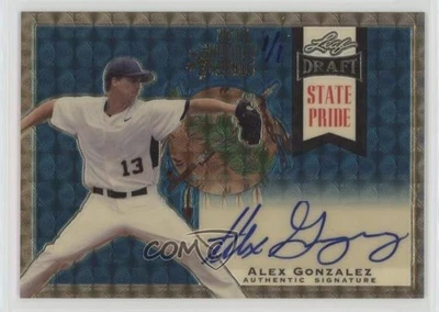 2013 Leaf Metal Draft Gold Spectrum Holiday Bonus 1/1 Chi Gonzalez Alex Auto 4ns - Image 1 of 3