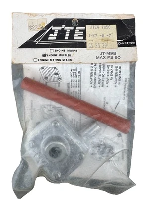Vintage JTEC Pitts Style Muffler O.S. MAX FS 90 #JT-M9B RC Airplane Glow Engine - Image 1 of 2